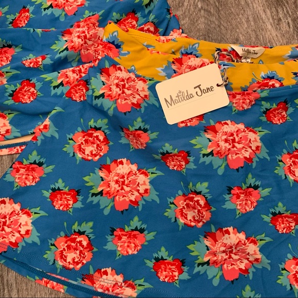 NWT Matilda Jane Chase the Sun Tankini Top & Turn the Tide Swim Skirt M - Picture 3 of 8